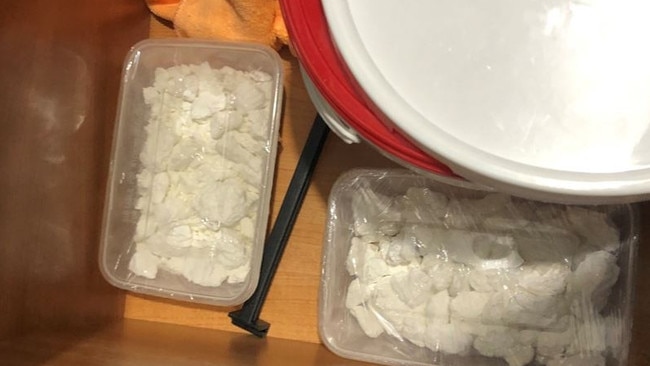 Two men have been arrested and police have made a significant drug seizure following a search at Morphett Vale. Picture: SA Police