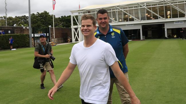 Steve Smith spoke to media for the first time since Sandpapergate on Friday. (Photo by Mark Evans/Getty Images)