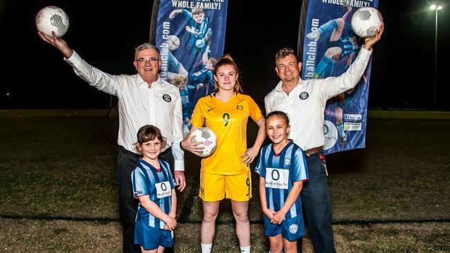 Young Matilda Cortnee Vine has been unveiled as Roselea FC's new ambassador.