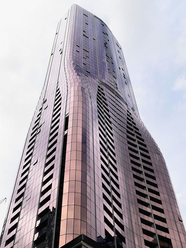 EQ Tower on A’Beckett St where 19-year-old Laa Chol was killed. Picture: Getty Images