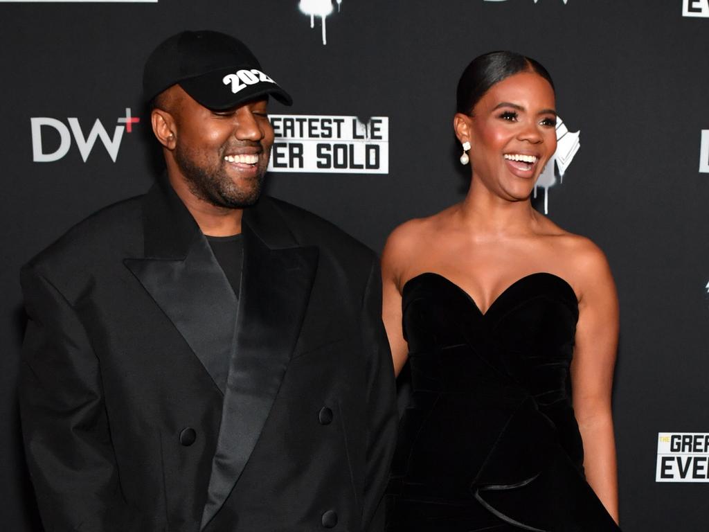 Kanye West and Candace Owens attend the "The Greatest Lie Ever Sold" Premiere Screening in Nashville, Tennessee. Picture: Getty Images