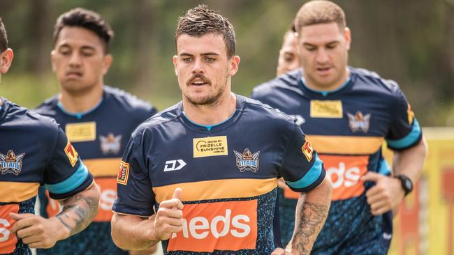 Dylan Phythian at Gold Coast Titans pre-season training. Picture: Titans Media