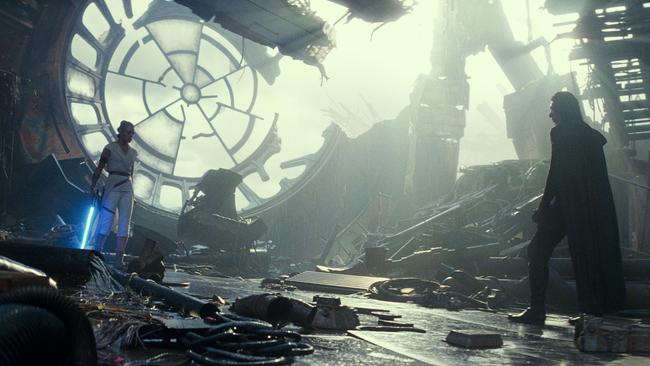 Rey and Kylo Ren in another confrontation in Star Wars: The Rise of Skywalker. Picture: Disney / Lucasfilm