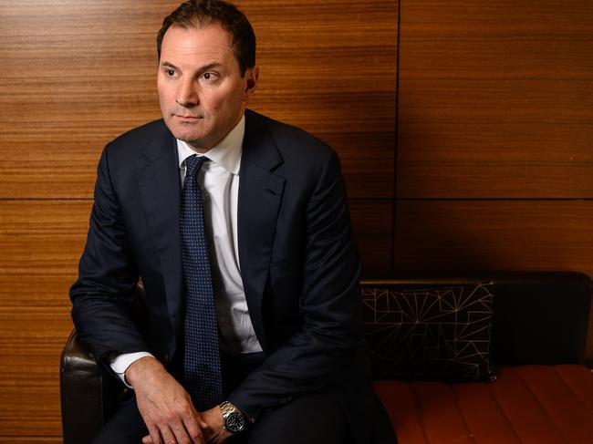 Origin Energy CEO Frank Calabria posing for a portrait after delivering a keynote address at the Committee for Economic Development for Australia in 2019. Picture: James Gourley