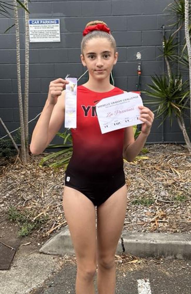 Zoe Paxevanos from YMCA Fitness &amp; Gymnastics Caloundra. Photo: contributed