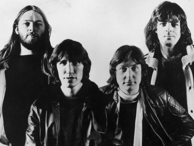 File pic 1982  Members of band - Pink Floyd (L-R) Dave Gilmour, Roger Waters, Nick Mason & Rick Wright music bands groups