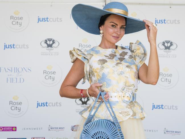 Fashions on the field winner Renee Zorko at Warwick Cup race day at Allman Park Racecourse, Saturday, October 14, 2023. Picture: Kevin Farmer