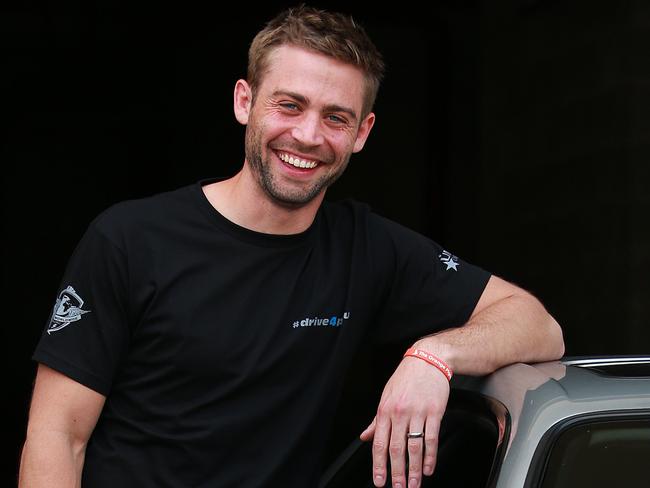 Cody Walker, brother of late actor Paul Walker, at a charity car show event at Eldorado Cinema in Indooroopilly to raise funds for his brother's charity Reach Out World Wide.Photo: Claudia Baxter