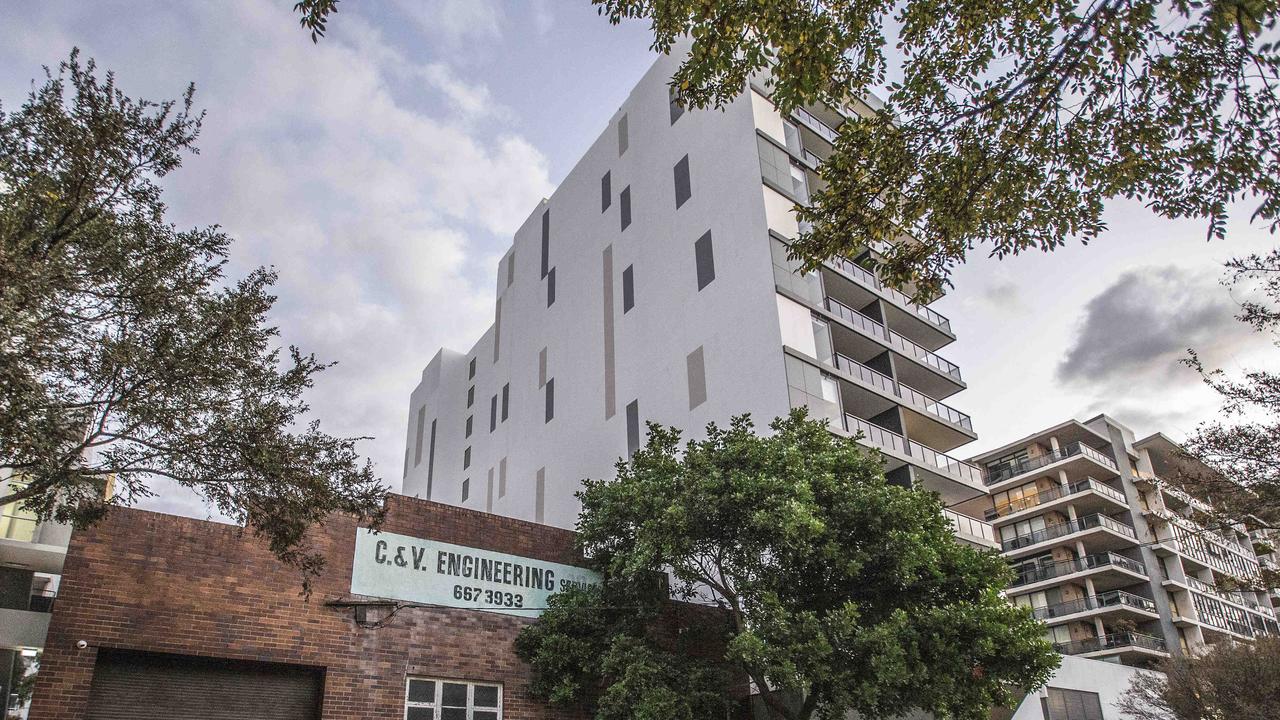 Residents were evacuated from Mascot Towers over building defects. Picture: Damian Shaw