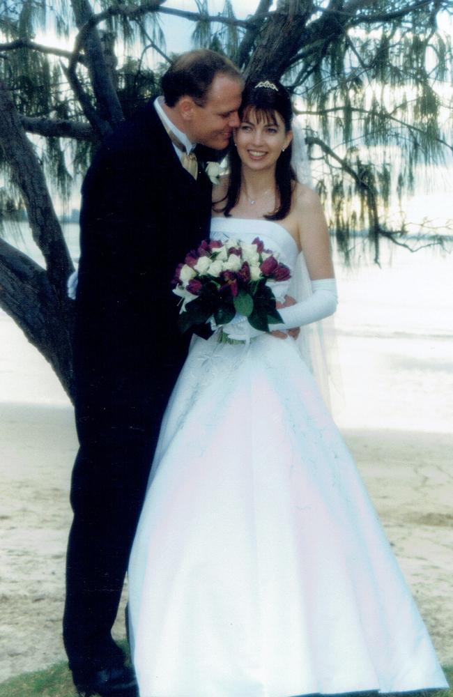 Bernadette and Quentin on their wedding day.