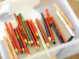 Forget going back to school with laptops - once upon a time just having a set of pencils was a big win. Picture: Tom Huntley