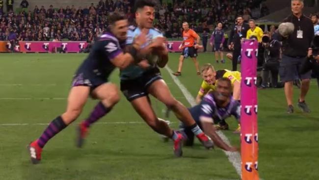 Slater should know better than this, surely. (Fox Sports)