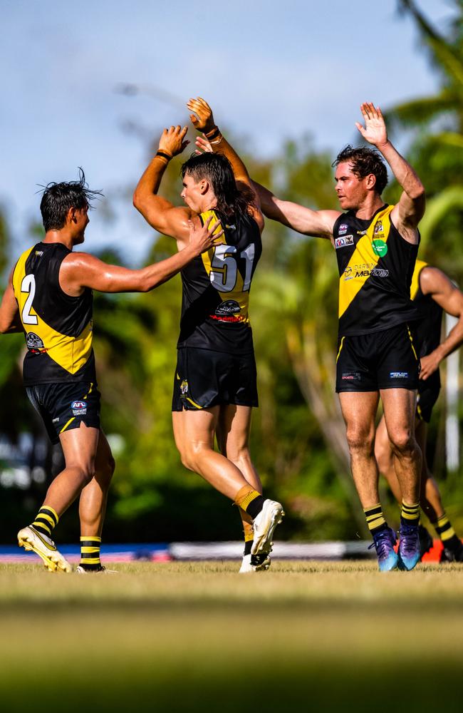 There will be plenty of fresh faces and fresh ideas at Nightcliff Tigers this season. Picture: Patch Clapp / AFLNT Media