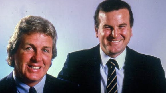 Ian Maurice (right) used to call State of Origin with TV legend Darrell Eastlake.