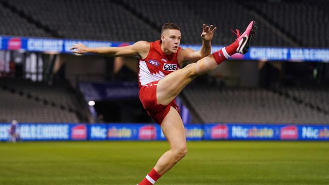 Hayden McLean was a late inclusion for the Swans. Picture: AAP Image/Michael Dodge