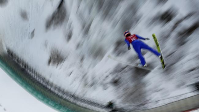 Yuki Ito, of Japan, in practice at the Alpensia Ski Jumping Centre in Pyeongchang.