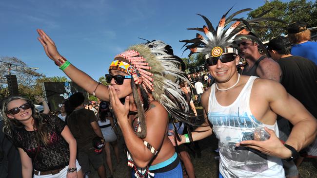 Beusted Santos, 21 and Omar Vega, 28. Bassinthegrass 2011 at the Darwin Amphitheatre.