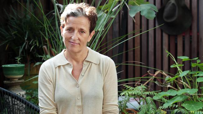 Charlotte Wood at home in Marrickville, Sydney. Picture: John Fotiadis