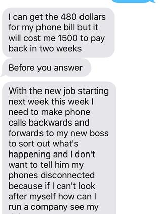 She paid his bills, for hotels and helped him pay off other debts.