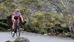 Alexander Edmondson. Stage one of the 2014 Tour of Tasmania bicycle (road cycling) race. Waterworks reserve to the summit of Mt Wellington. Time trial, won by Ben Dyball.