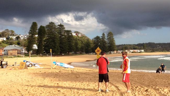 Lifeguards have closed Avoca Beach after a woman was bitten by a shark.