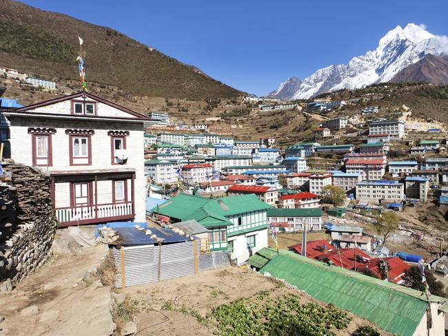 ESCAPE: INTREPID NEPAL .. Matt Johnston story .. View of Namche Bazar - way to everest base camp, Khumbu valley, Sagarmatha national park, Solukhumbu, Nepal. Picture: iStock