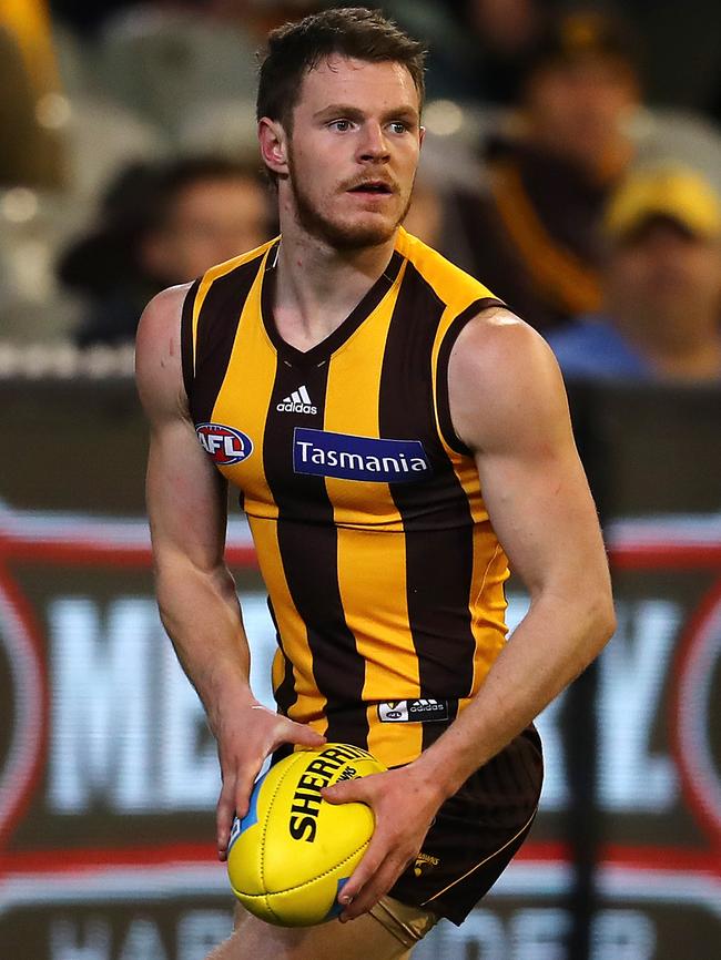 Hawthorn defender Blake Hardwick. Picture: Michael Klein