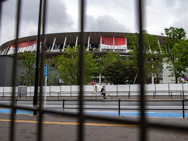 A general view shows Tokyo’s main Olympic stadium. Picture: AFP