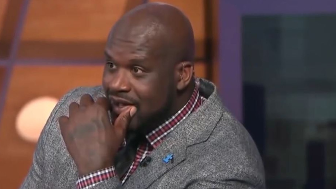 Shaquille O'Neal tried to keep his cool as the list was read out.