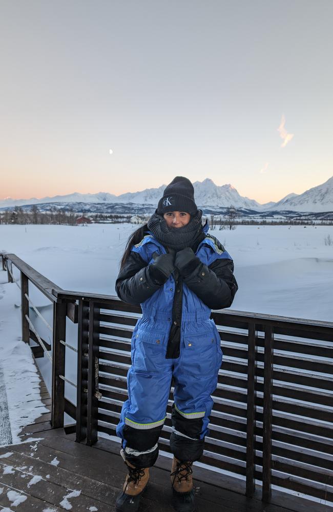 I was wearing about four to five layers of clothing under the spacesuit they provided. Picture: news.com.au