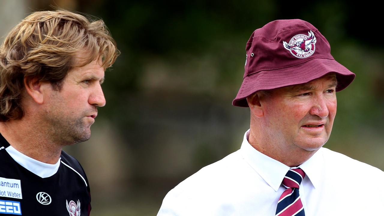 Des Hasler and ex Manly CEO Graham Lowe