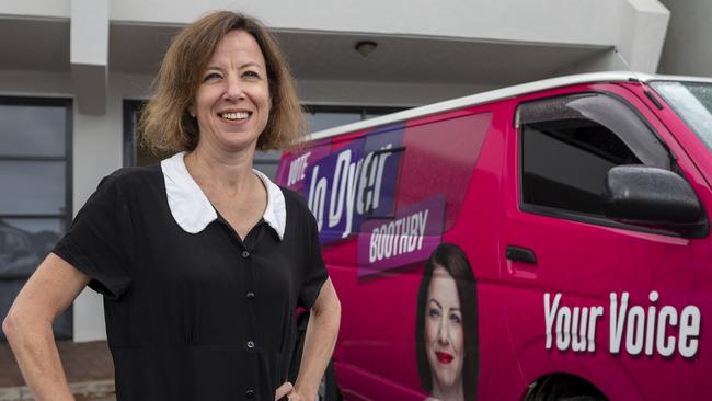 No longer running a split ticket, Jo Dyer will instead preference Labor on her how-to-vote cards. Picture: Naomi Jellicoe