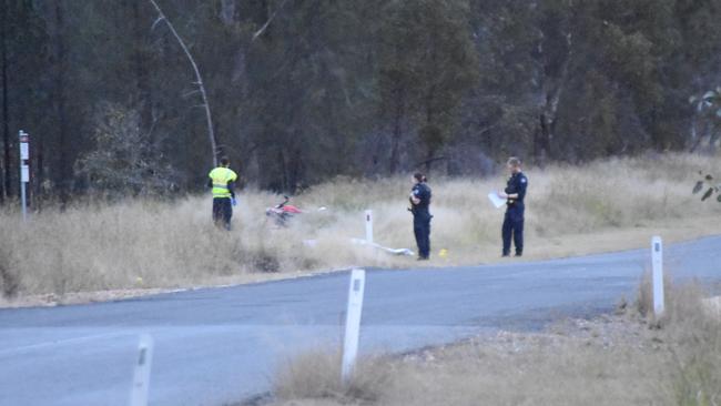 Kumbarilla Lane was closed for several hours while the Forensic Crash Unit investigated. Picture: Sam Turner