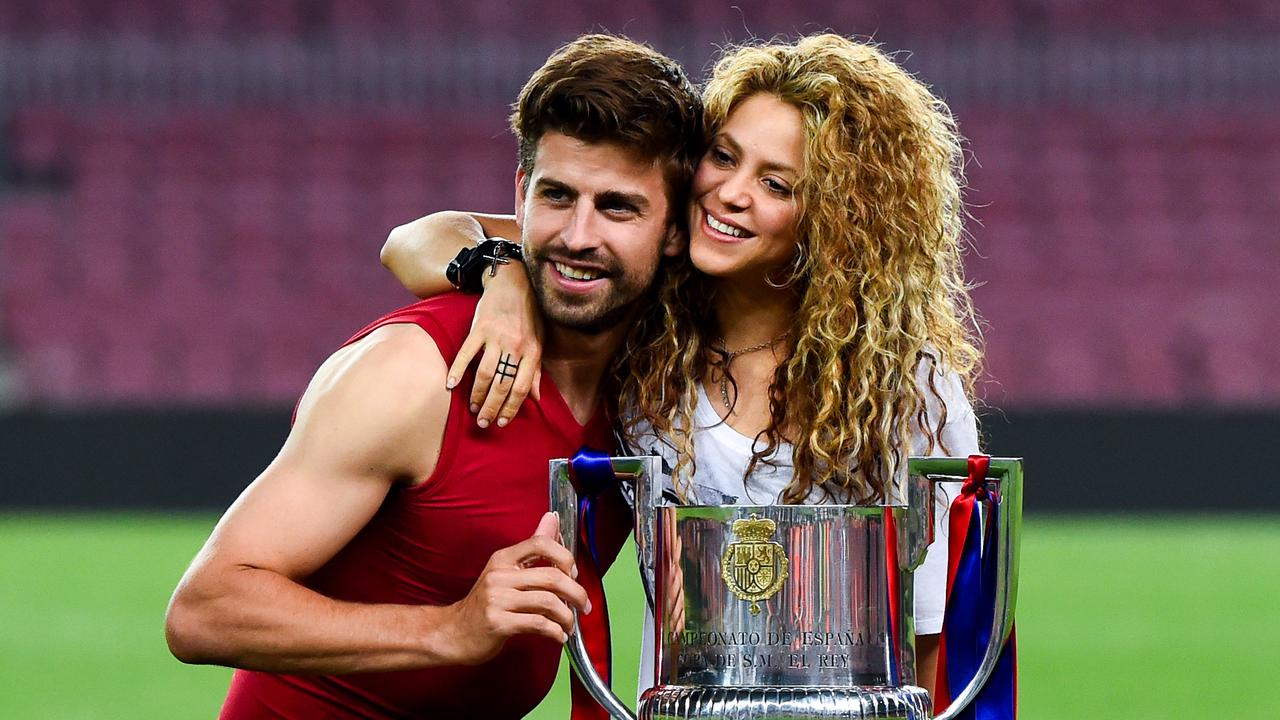 Gerard Pique and Shakira together during happier times. Photo by David Ramos/Getty Images