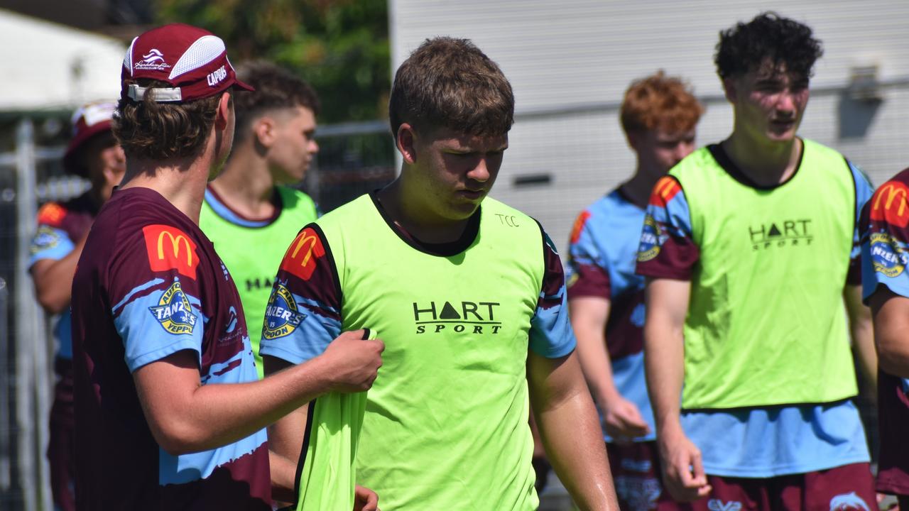 CQ Capras under-17 boys squad pre-season training session at The Cathedral College, Rockhampton, on January 11, 2025.