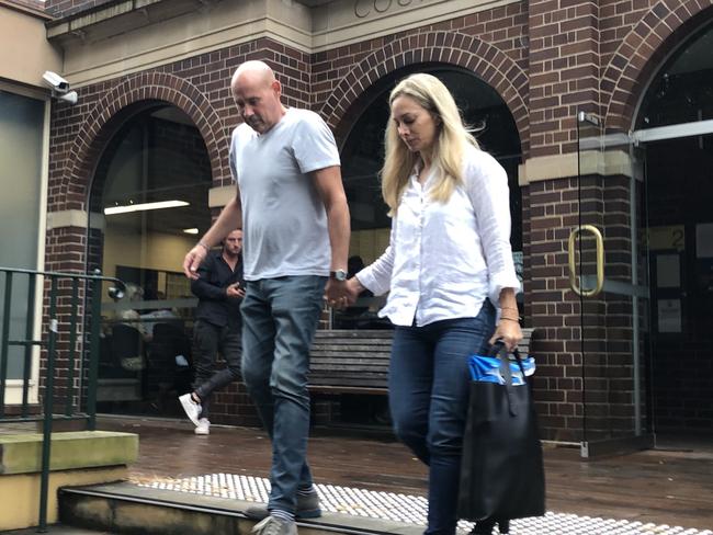 Kyle Daniels’s parents at Manly Local Court on Wednesday.