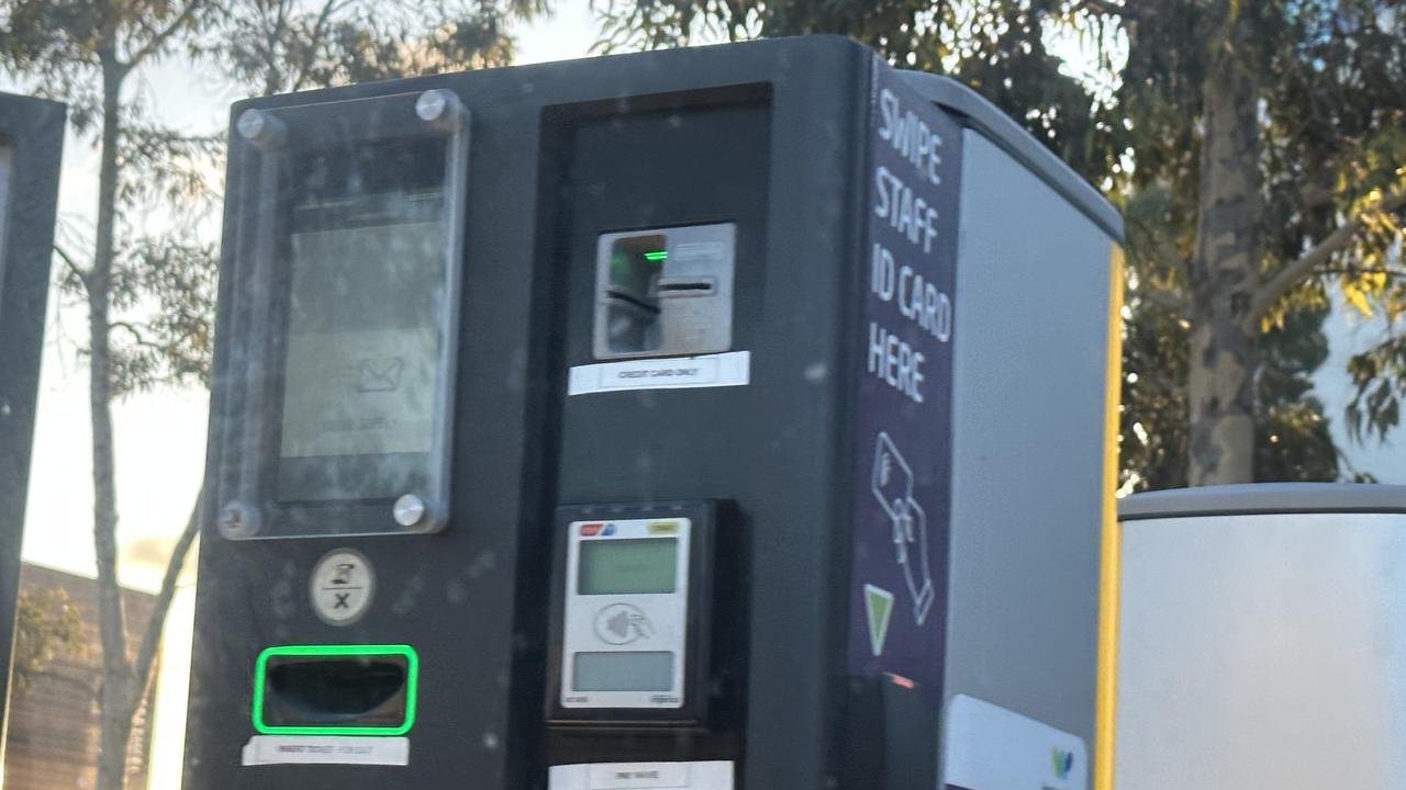 An ‘open session’ on a ticketing machine like this cost the Melbourne mum thousands of dollars extra in parking fees. Picture: news.com.au