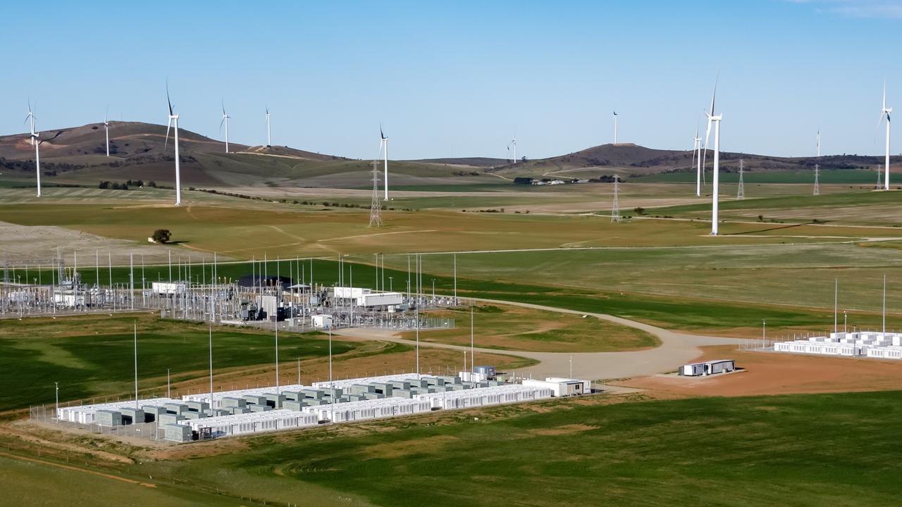 Telsa supplied the batteries for the Hornsdale Power Reserve at Jamestown, South Australia. Picture: Neoen