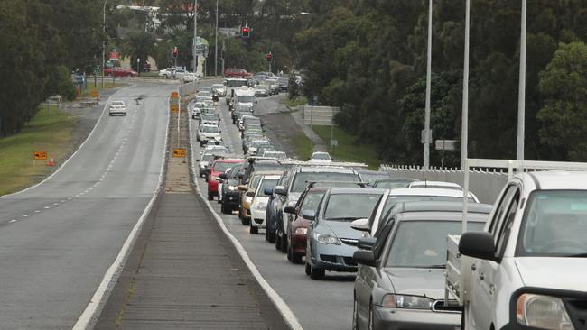 When the M1 gets gridlocked, the traffic gets worse on surrounding roads. Picture by Scott Fletcher