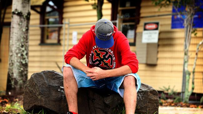 A Byron Bay man who didn't want to be identified, admitted to being an ice drug user most of his adult life. Pic Nathan Edwards