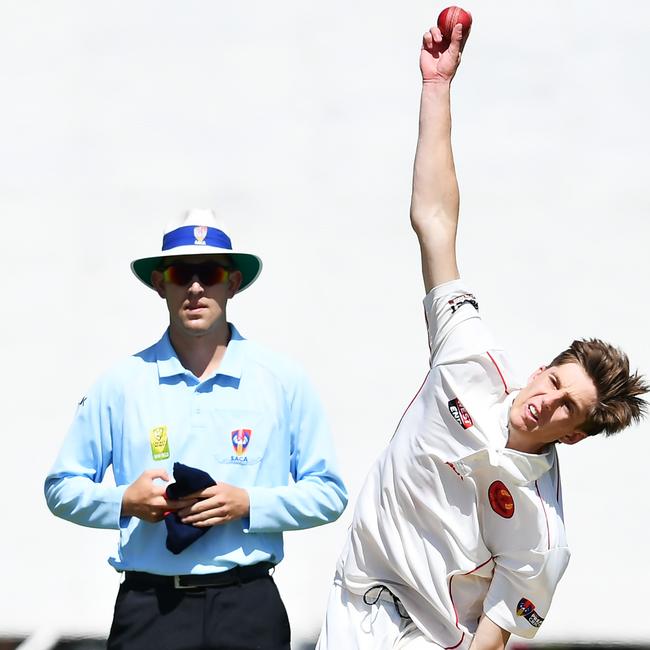 East Torrens’ Joel Size. Picture: AAP/Mark Brake