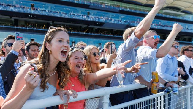 The crowds at The Everest day 2023. Picture: David Swift.