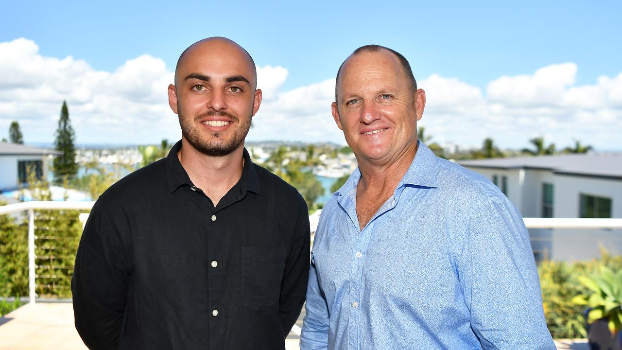 Queensland Rugby League legend Kerrod Walters is back selling real estate on the Sunshine Coast and has a new member on his team, his 24-year-old son Brooke. The former Australian, Maroon and Brisbane Broncos number 9 has signed-up with Elite Lifestyle Properties, where he’s welcoming the opportunity to mentor Brooke. Picture: Patrick Woods.