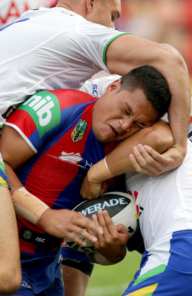 Joey Leilua could miss several weeks. Picture: Gregg Porteous