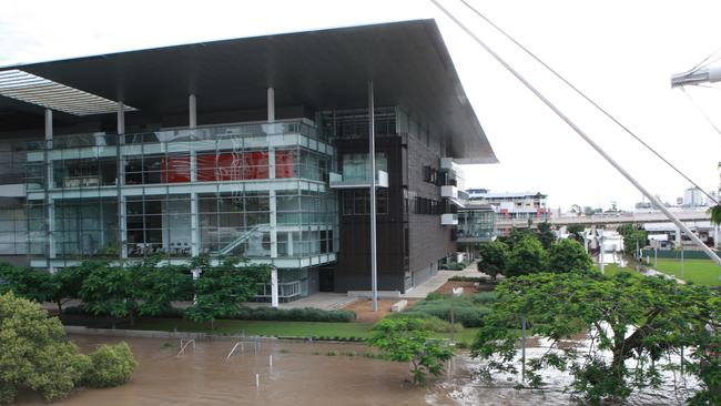 The grounds of GOMA were flooded.