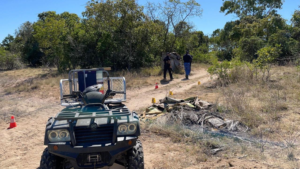 A group of teens riding quad bikes found the woman’s body in the bush near Bluewater. Picture: Leighton Smith