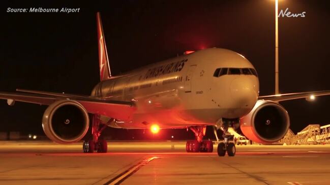 Turkish Airlines flight lands in Melbourne