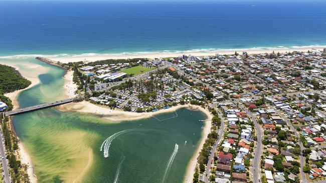 The canal at Rio Barracuda park is part of the Tallebudgera Creek system.