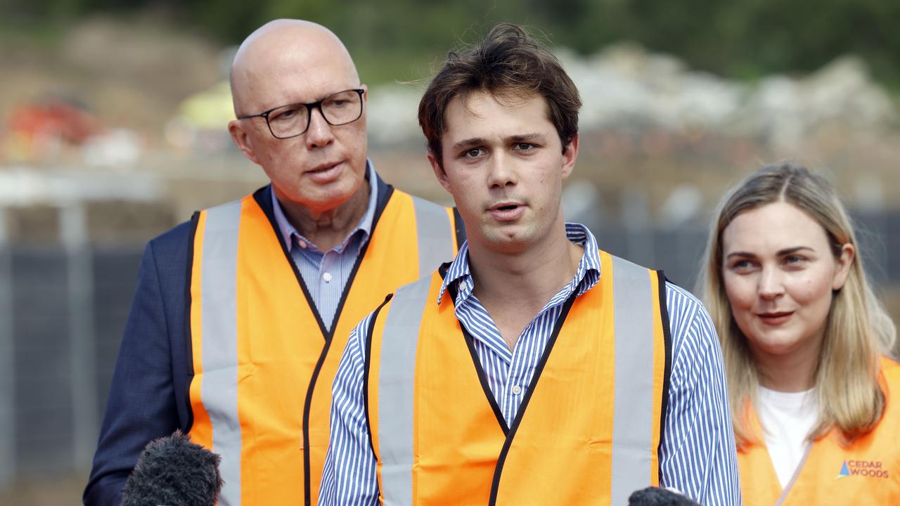 Peter Dutton’s 20-year-old son Harry was marched out earlier this week. Picture: Richard Dobson / Newswire