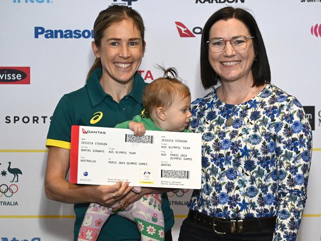 Jessica Stenson has faced scrunity for her Olympic team selection and says her two young children helped her overcome the drama. Picture: Quinn Rooney/Getty Images